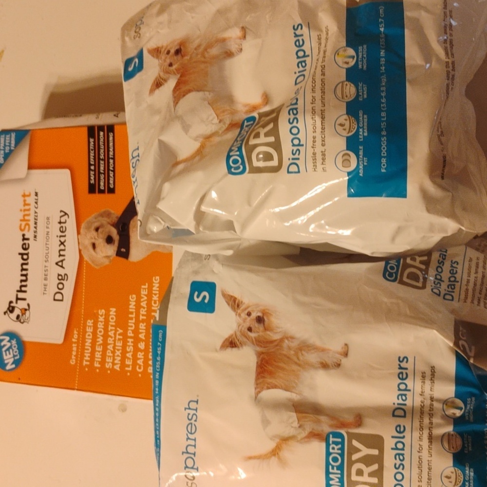 2 Packs Of Sophresh Small Dog Diapers